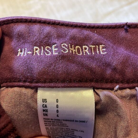 AE AMERICAN EAGLE shorts hi rise shortie 0 - Picture 5 of 5